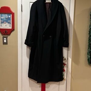 Christian Dior Vintage Women’s Black Overcoat size 20